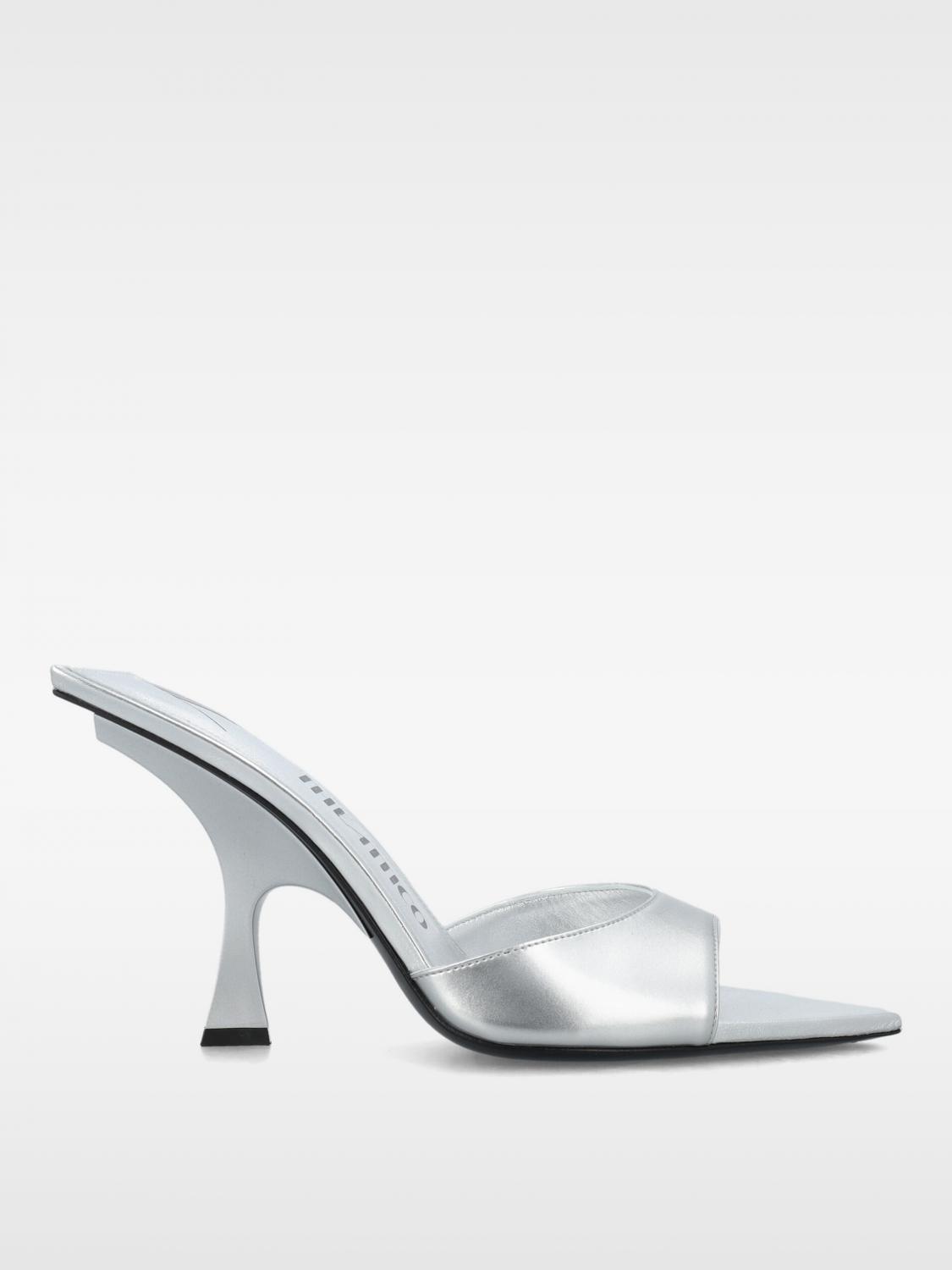 The Attico Flat Shoes THE ATTICO Woman color Silver