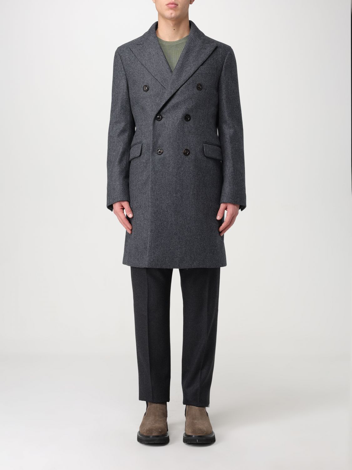 Boglioli Coat BOGLIOLI Men colour Grey