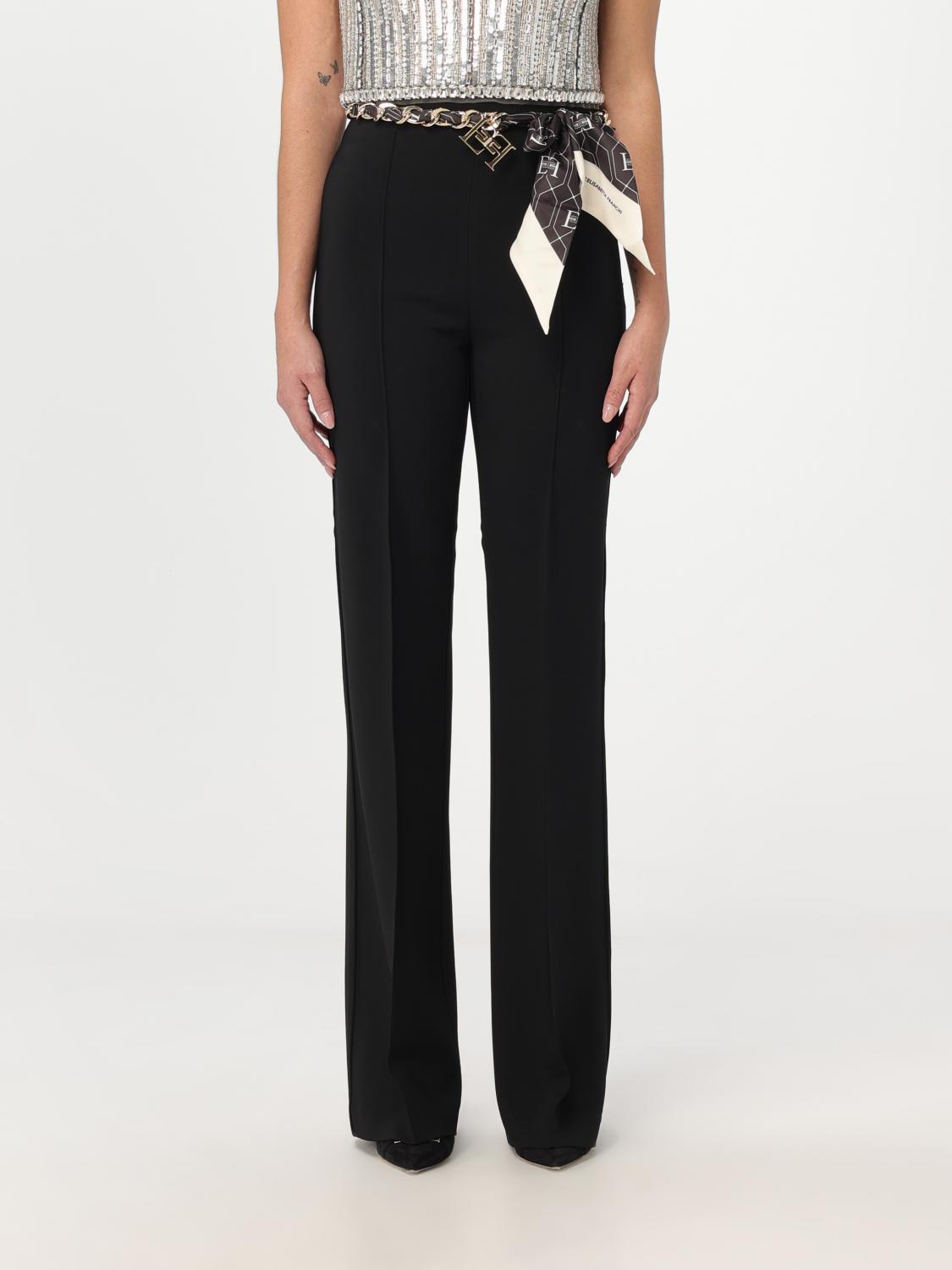 Elisabetta Franchi Trousers ELISABETTA FRANCHI Woman colour Black