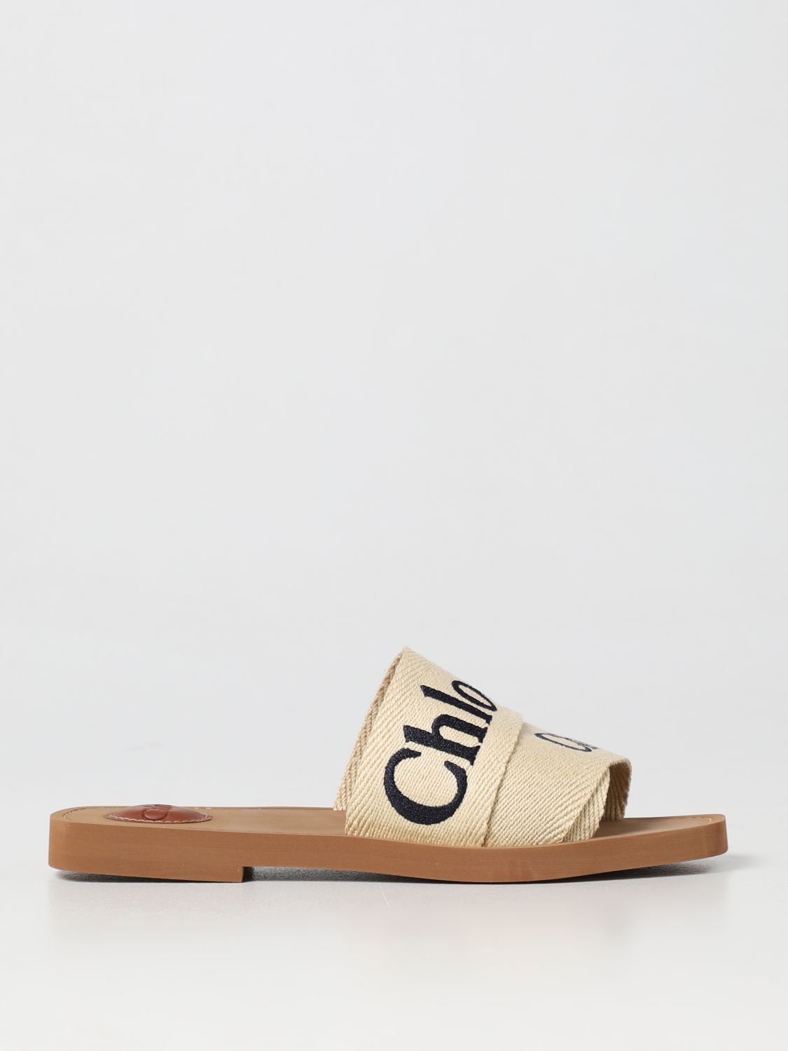 Chloé Flat Sandals CHLOÉ Woman colour Brown