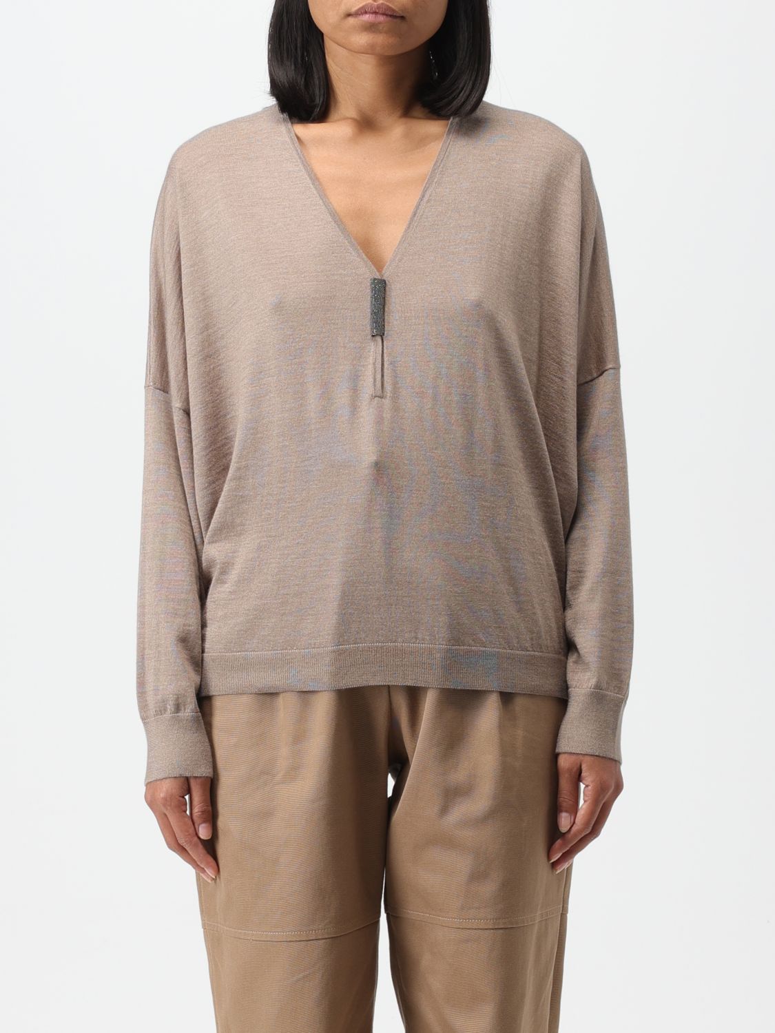 Brunello Cucinelli Jumper BRUNELLO CUCINELLI Woman colour Beige