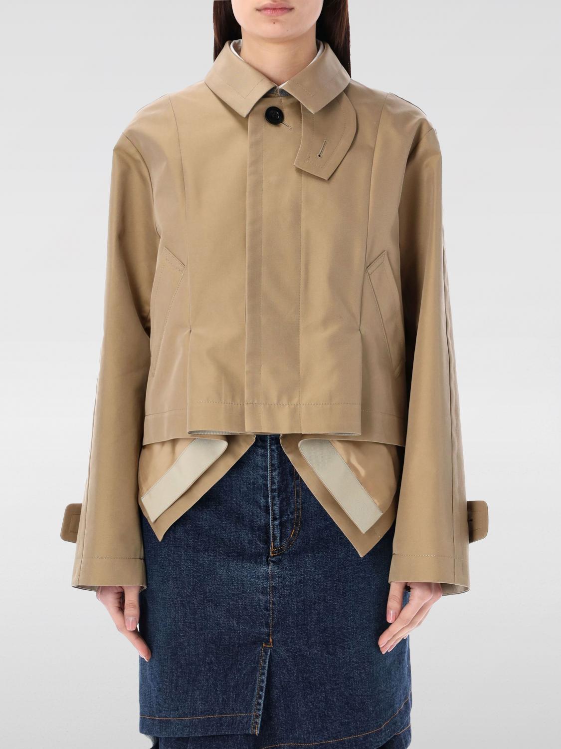 Sacai Jacket SACAI Woman color Beige