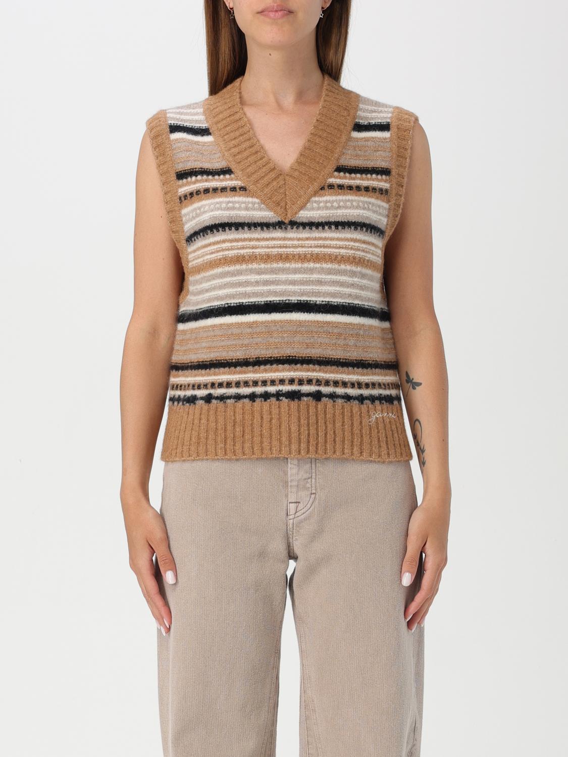 Ganni Sweater GANNI Woman color Brown