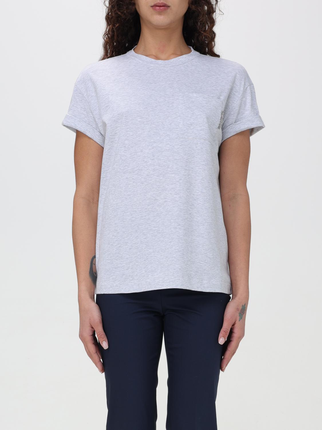 Brunello Cucinelli T-Shirt BRUNELLO CUCINELLI Woman colour Grey