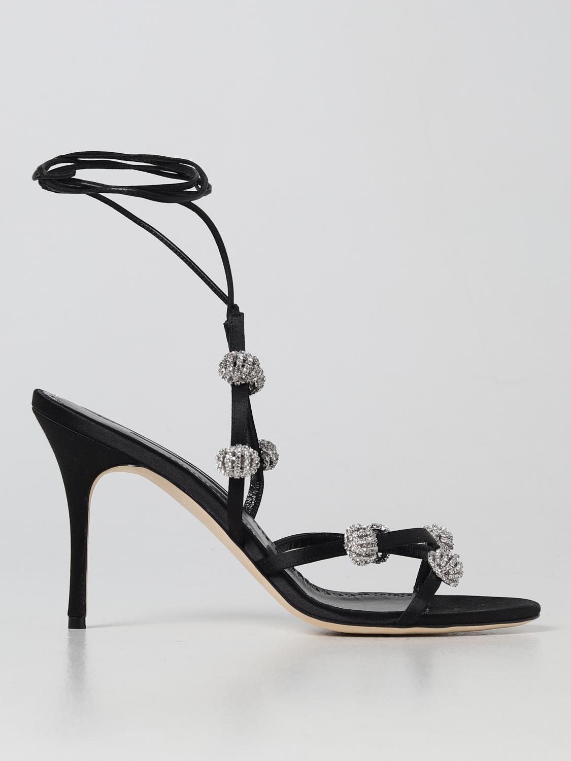 Manolo Blahnik Heeled Sandals MANOLO BLAHNIK Woman colour Black