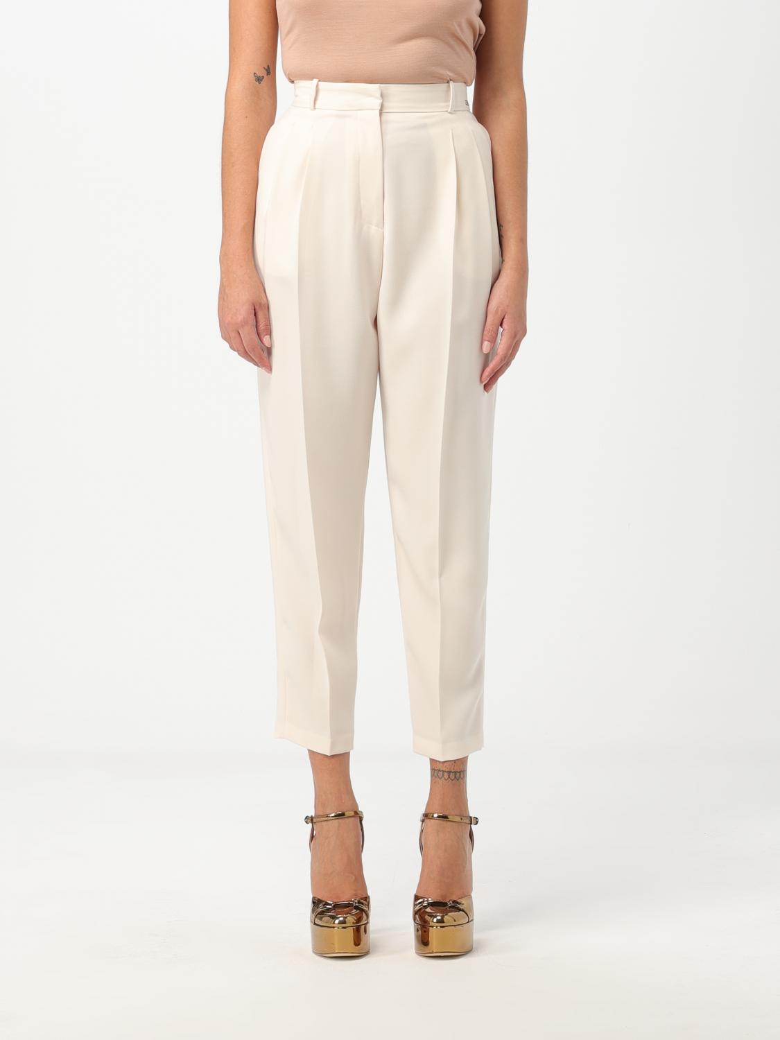 Elisabetta Franchi Trousers ELISABETTA FRANCHI Woman colour White