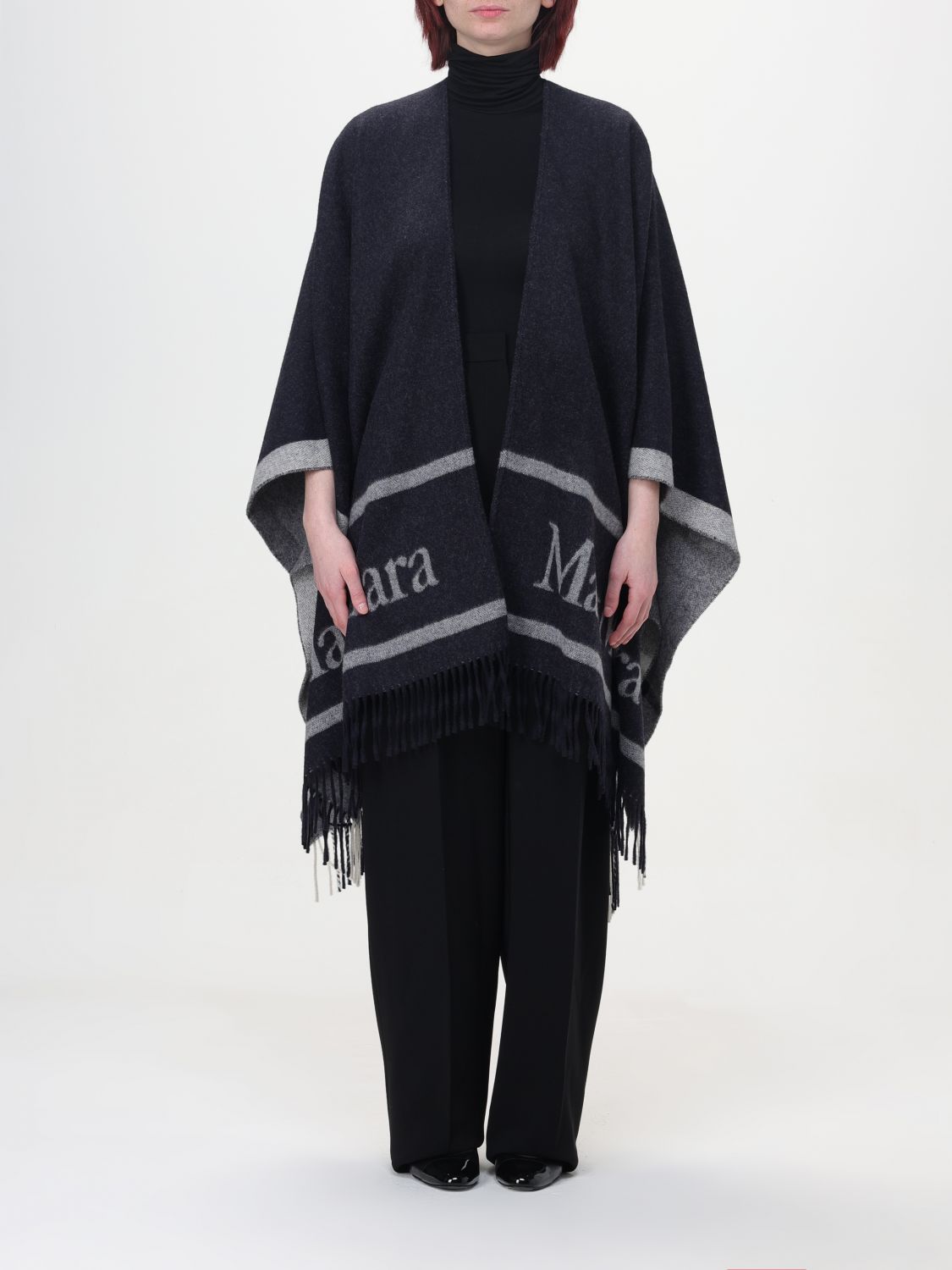 Max Mara Cloak MAX MARA Woman colour Marine