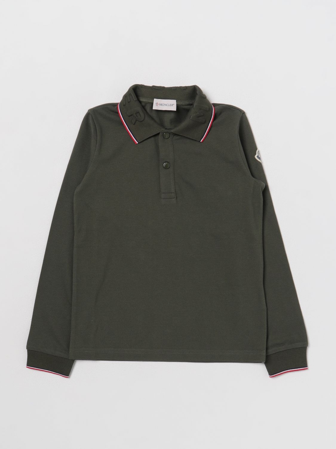 Moncler Polo Shirt MONCLER Kids colour Green