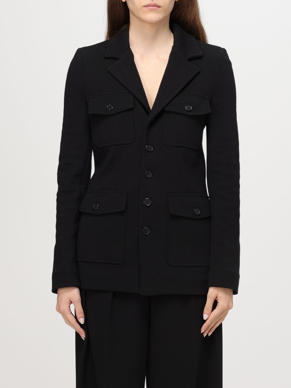 Saint Laurent Jacket SAINT LAURENT Woman colour Black