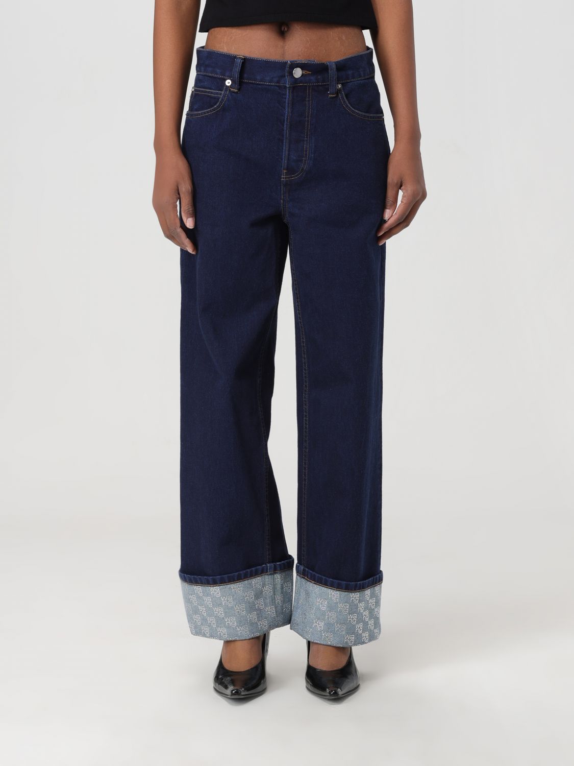 Alexander Wang Jeans ALEXANDER WANG Woman colour Indigo