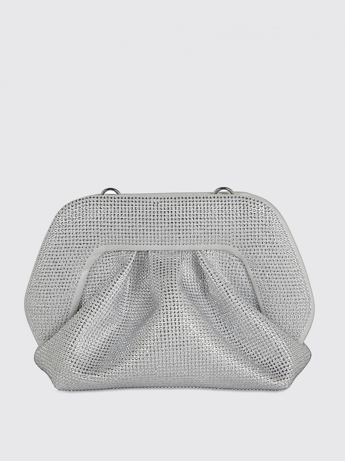 Themoirè Clutch THEMOIRÈ Woman color Silver