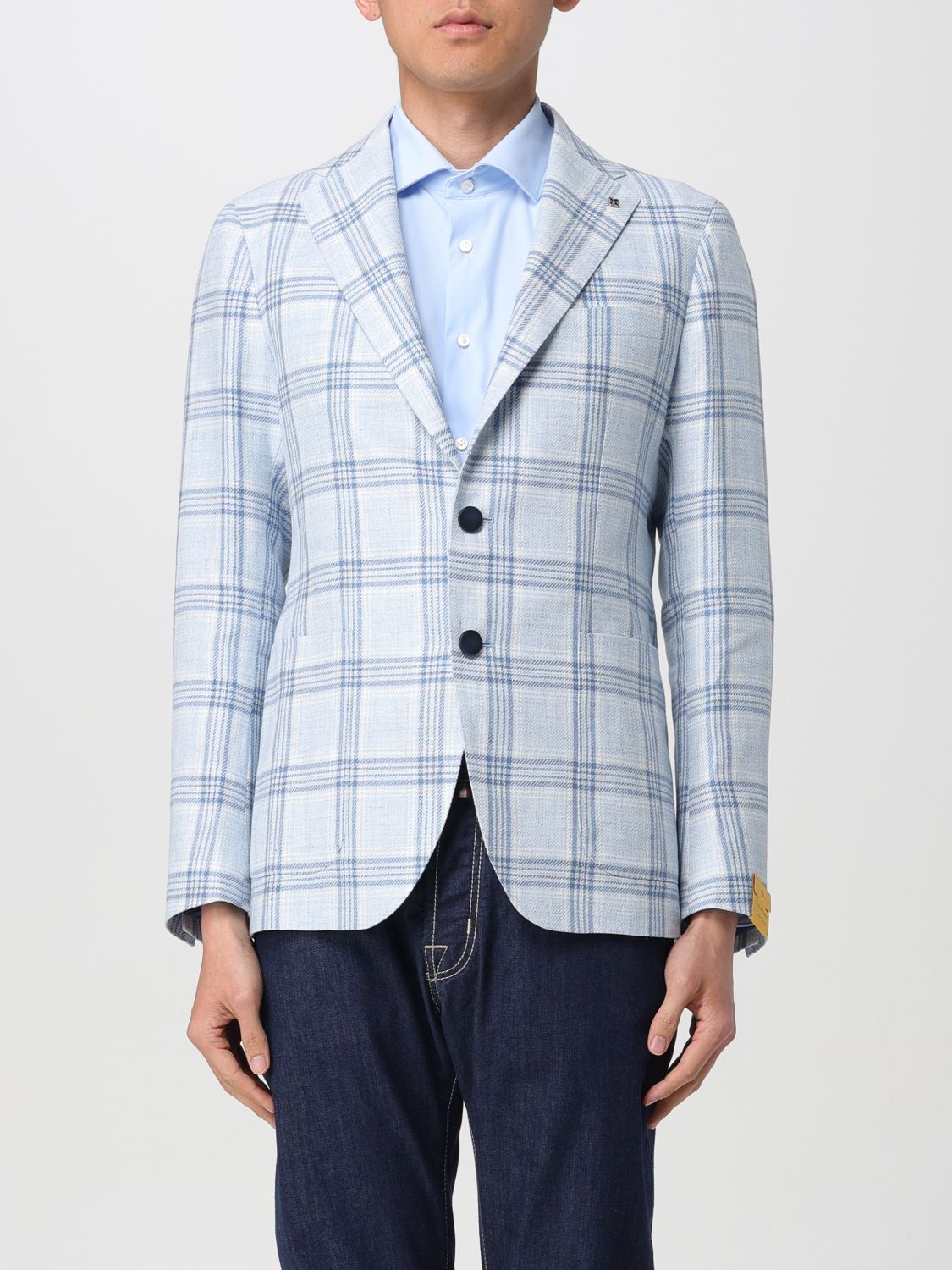 Tagliatore Blazer TAGLIATORE Men colour Gnawed Blue