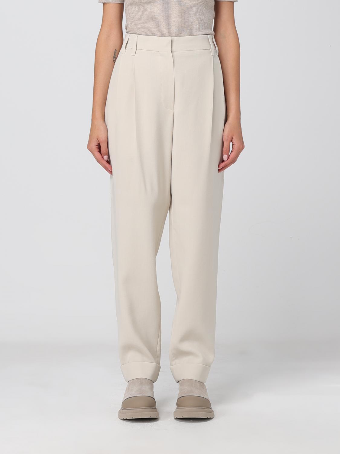 Brunello Cucinelli Trousers BRUNELLO CUCINELLI Woman colour Ivory