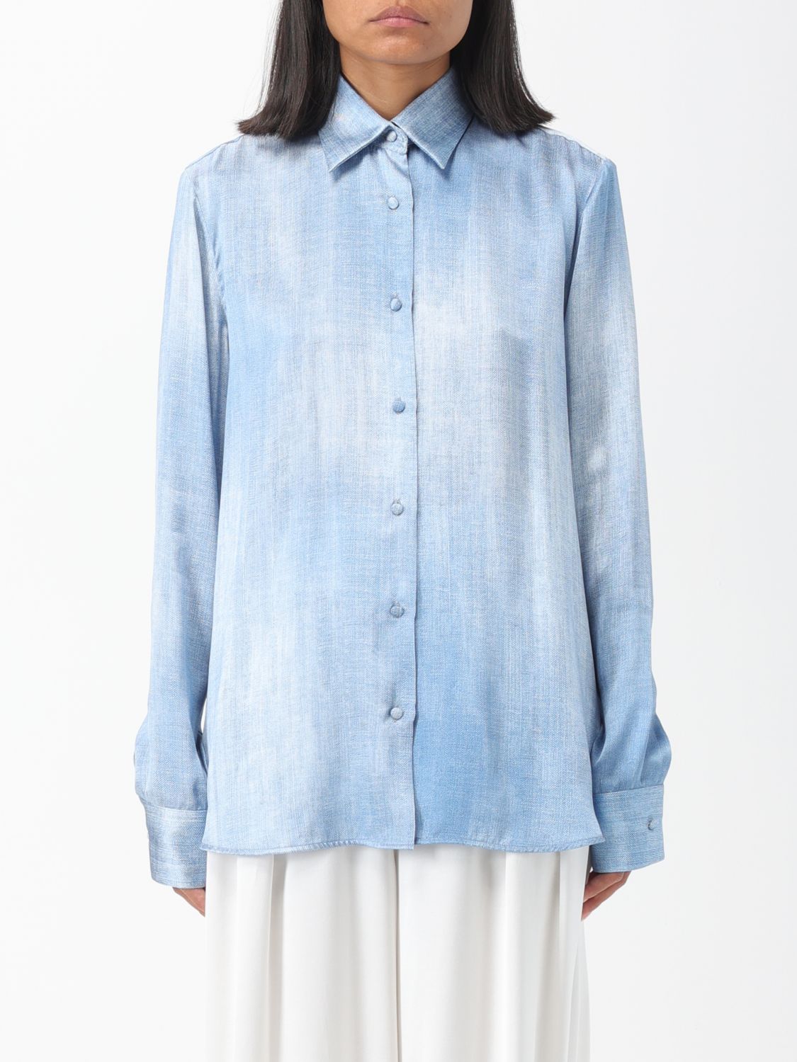 Ermanno Scervino Shirt ERMANNO SCERVINO Woman colour Blue