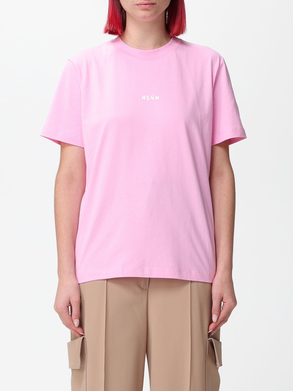 Msgm T-Shirt MSGM Woman colour Pink