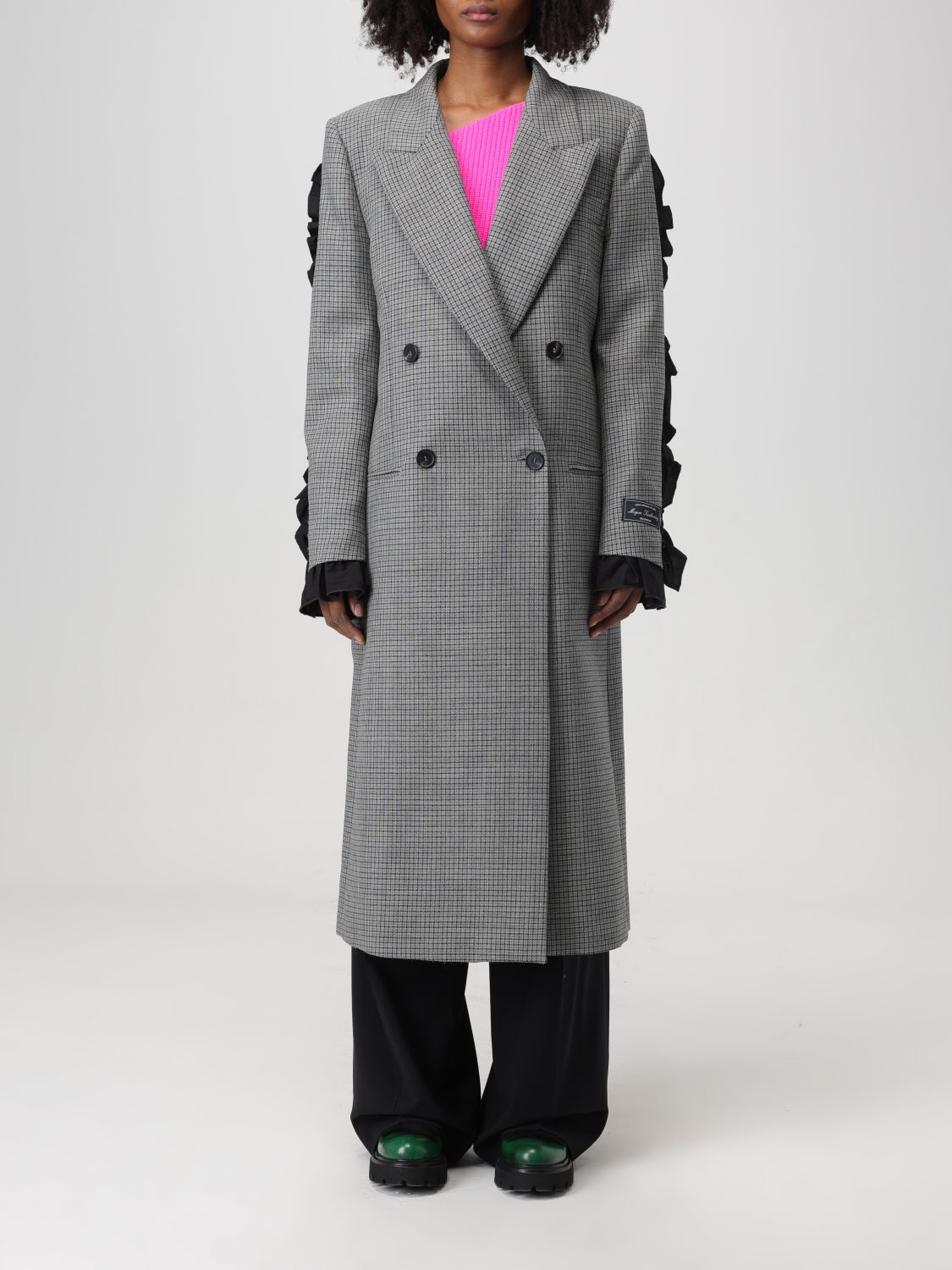 Msgm Coat MSGM Woman colour Grey