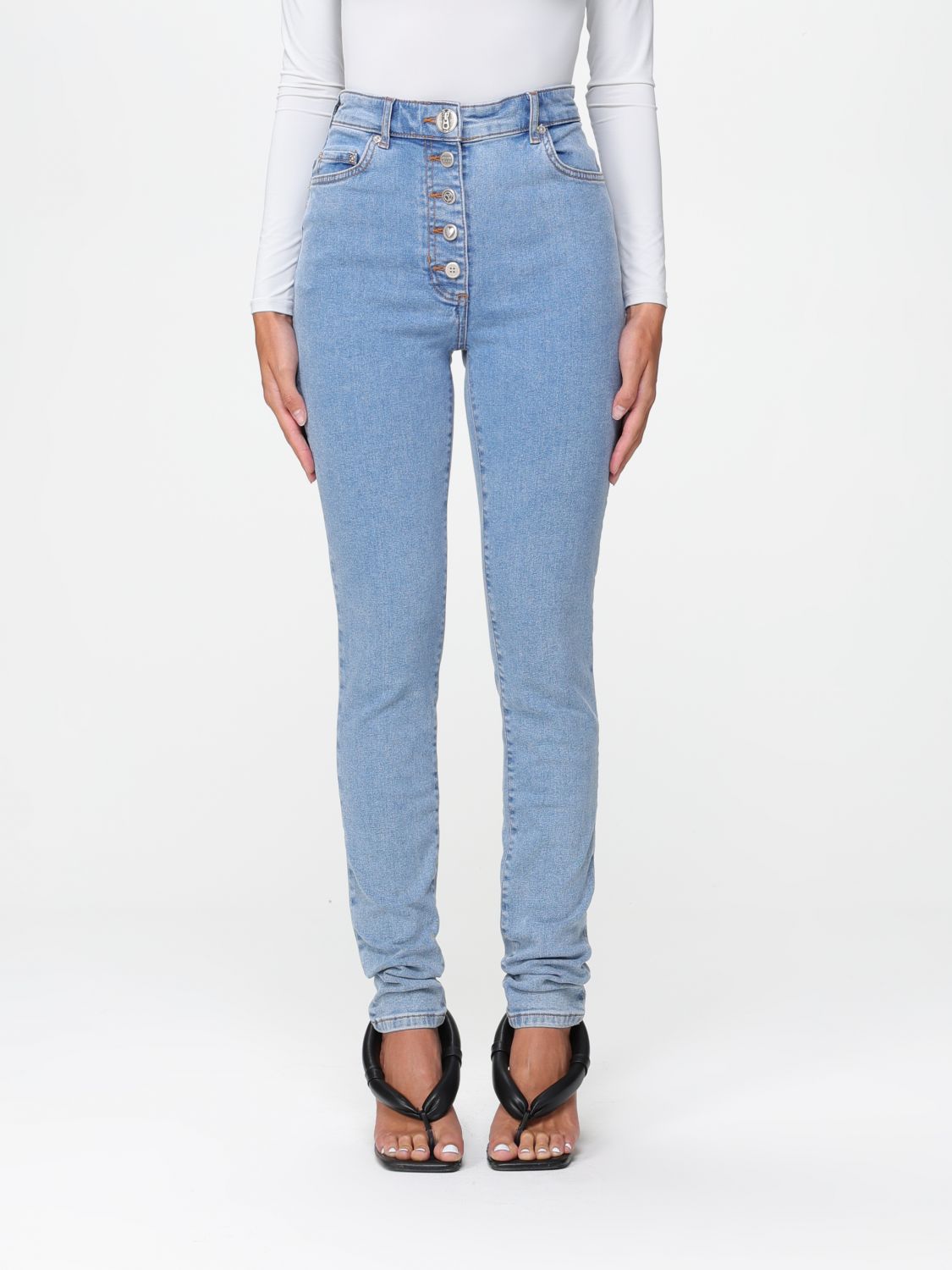 Moschino Jeans Trousers MOSCHINO JEANS Woman colour Denim