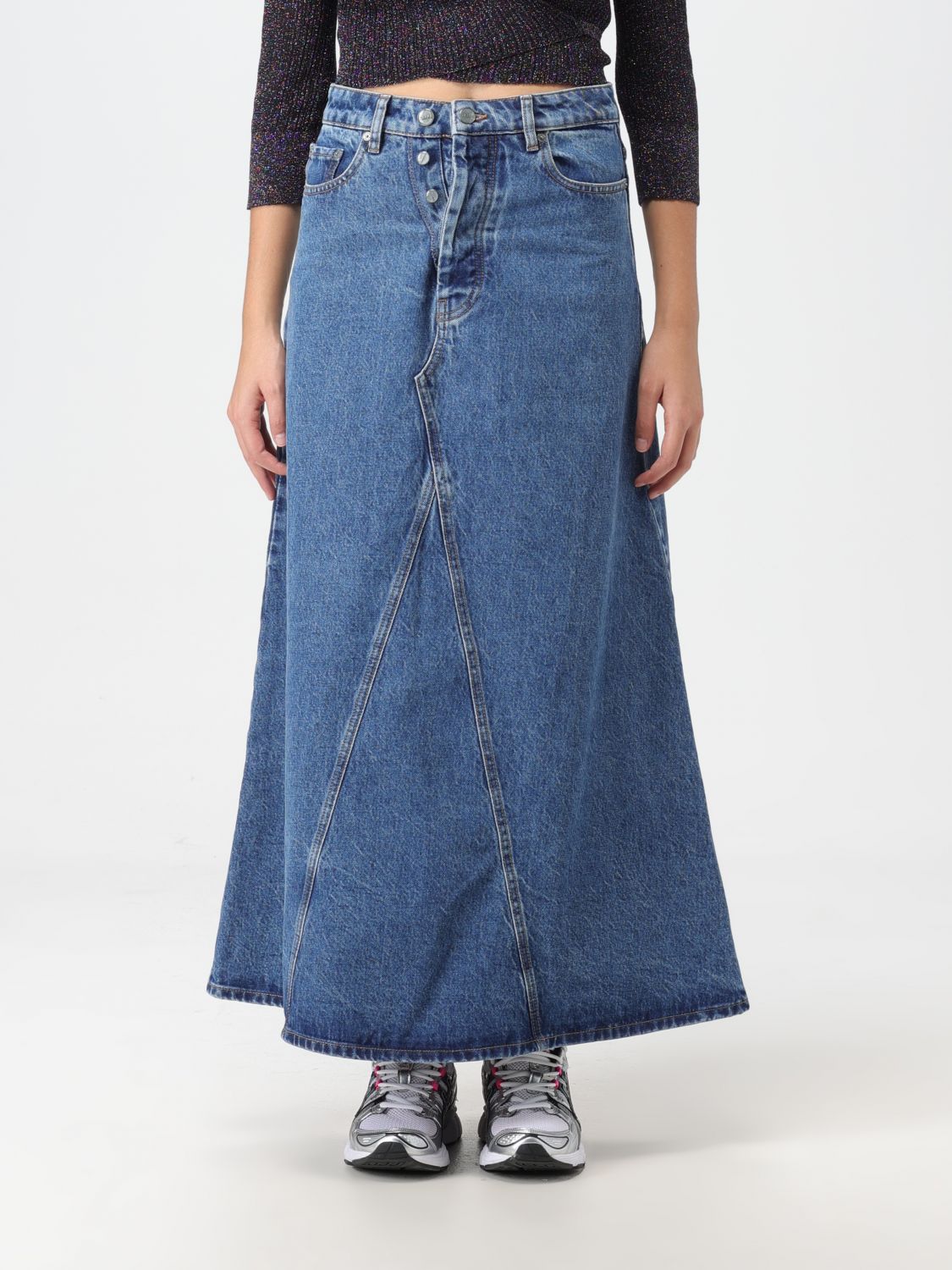 Ganni Skirt GANNI Woman colour Denim