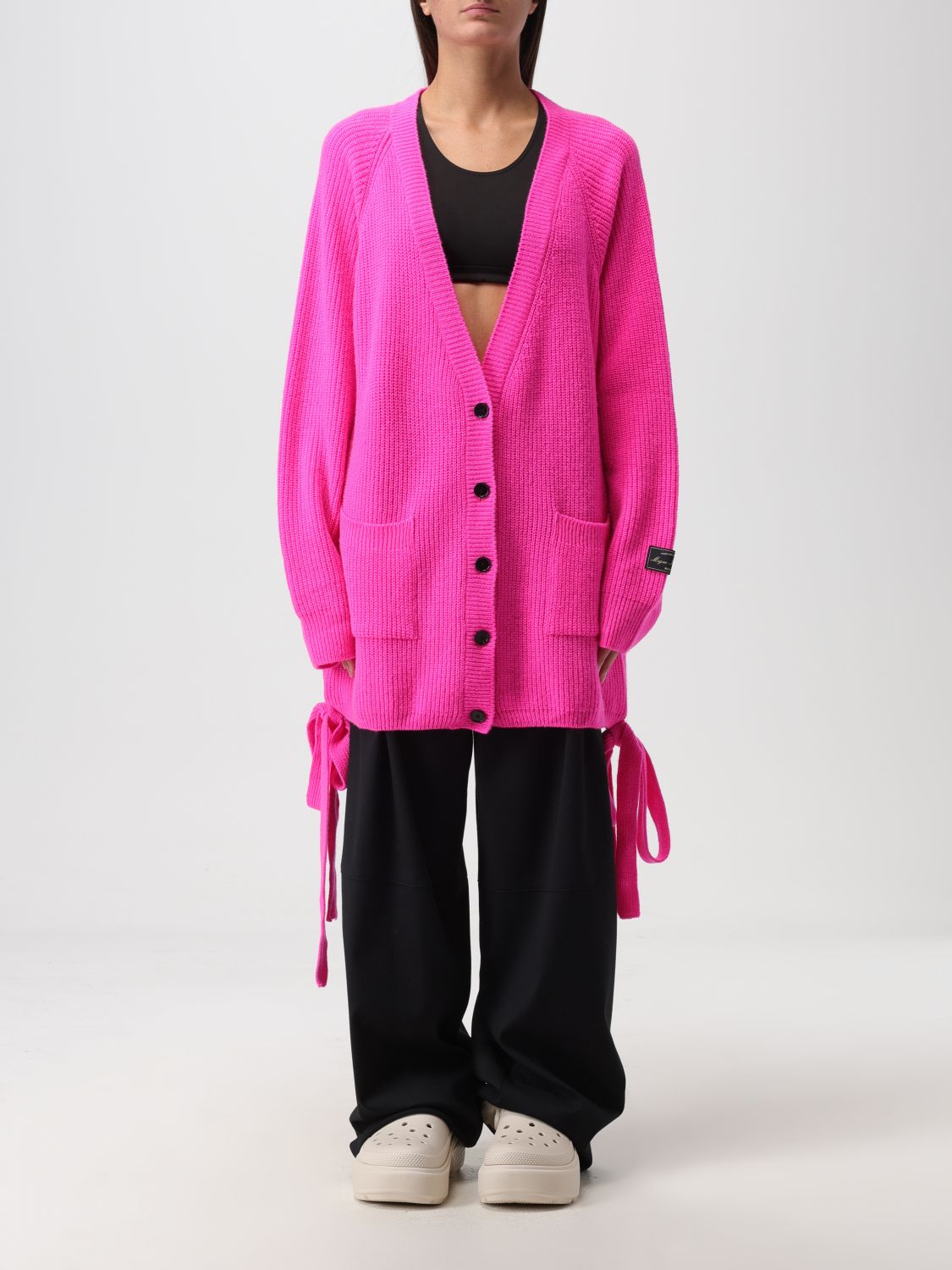 Msgm Cardigan MSGM Woman colour Fuchsia