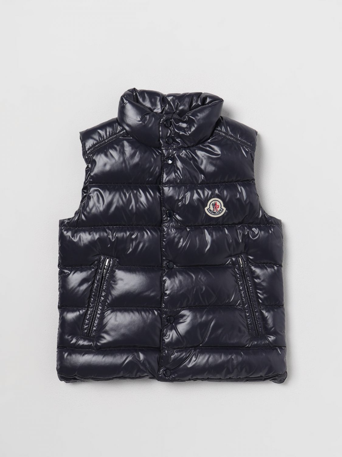 Moncler Waistcoat MONCLER Kids colour Blue 1