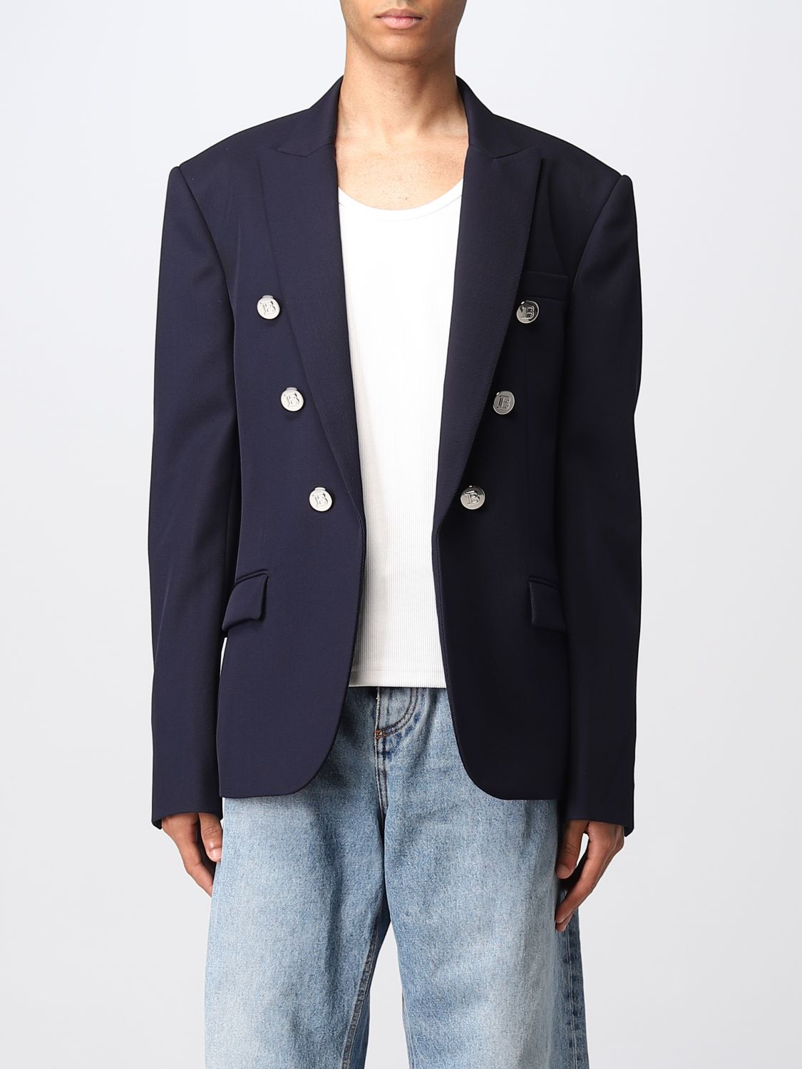 Balmain Blazer BALMAIN Men colour Blue