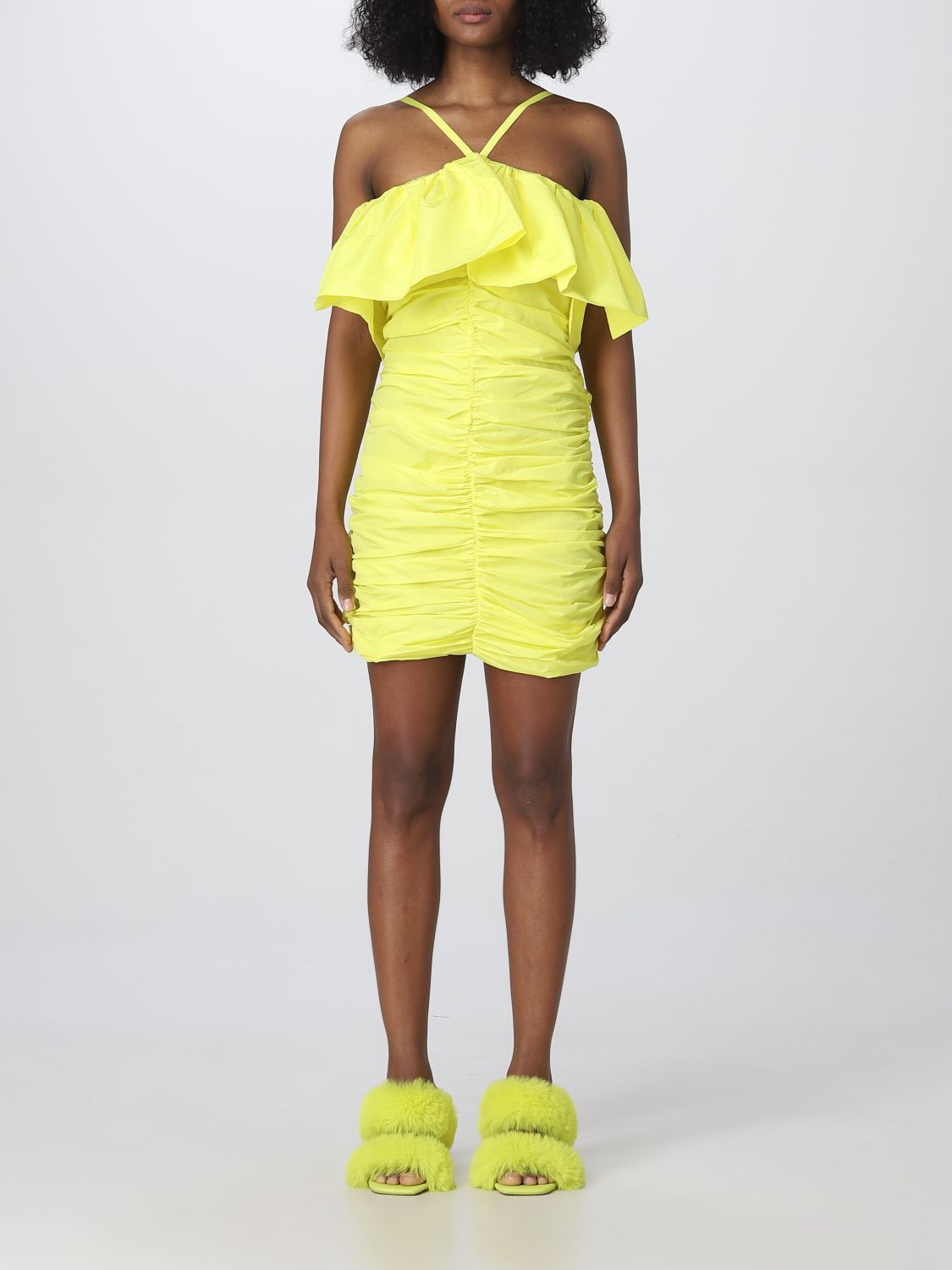 Msgm Dress MSGM Woman colour Yellow