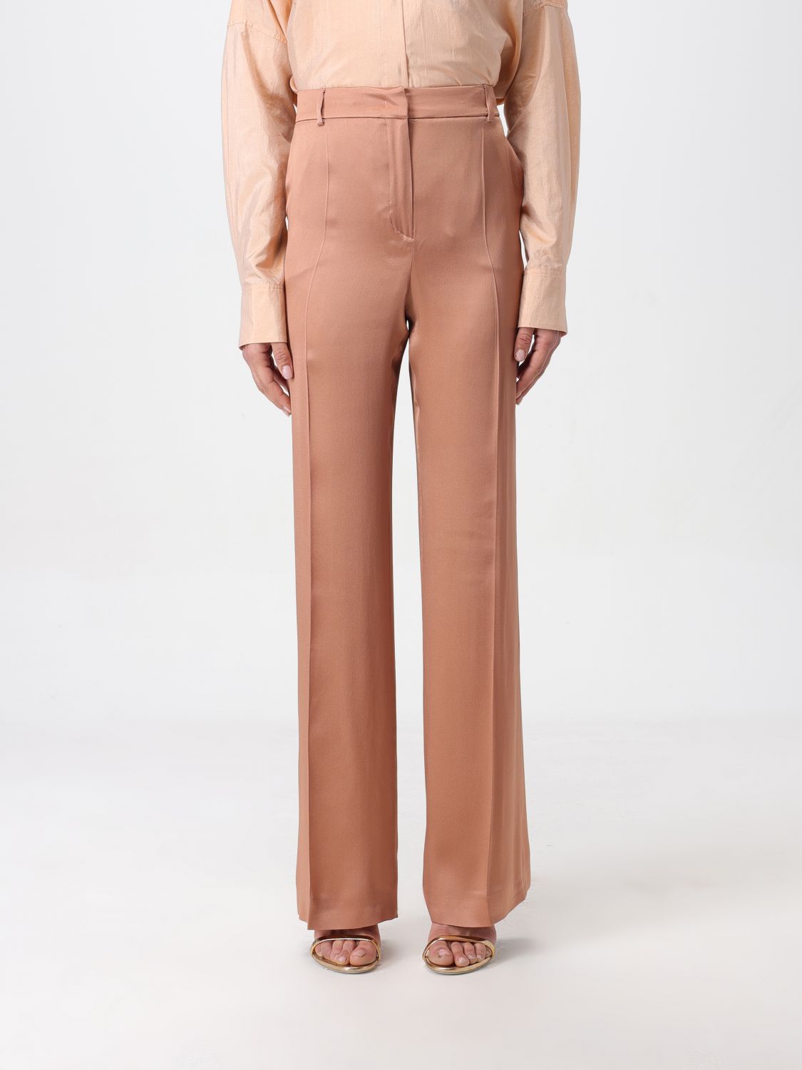 Alberta Ferretti Trousers ALBERTA FERRETTI Woman colour Dust