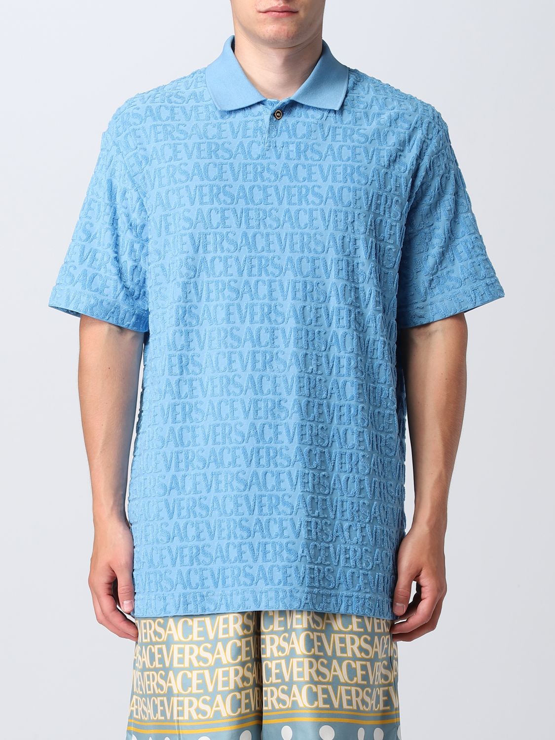 Versace Polo Shirt VERSACE Men colour Blue