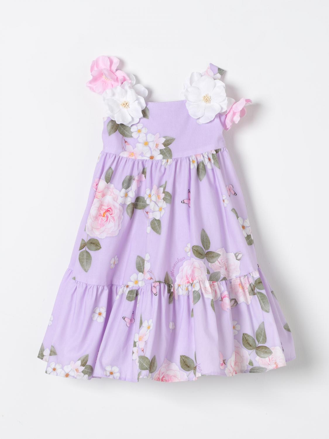 Monnalisa Dress MONNALISA Kids color Lilac