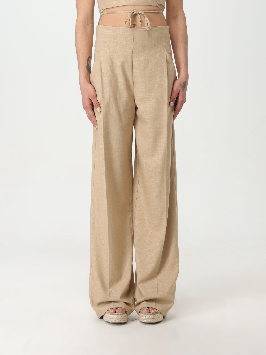 Simona Corsellini Trousers SIMONA CORSELLINI Woman colour Beige