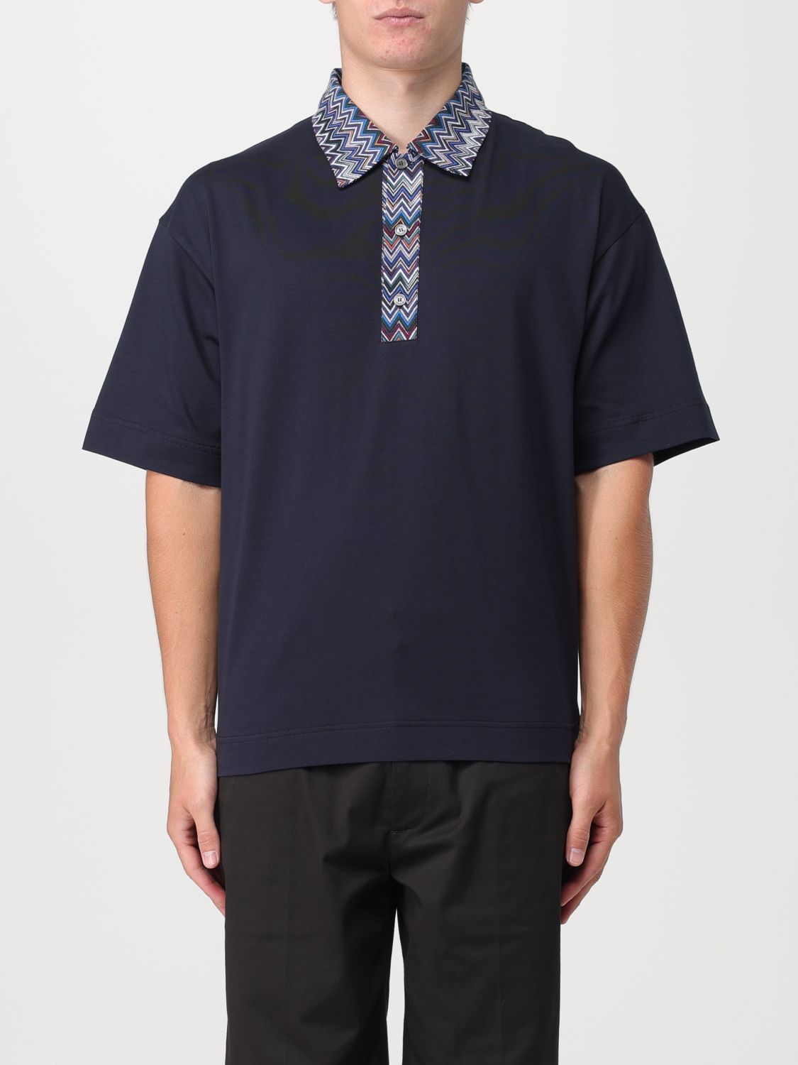 Missoni Polo Shirt MISSONI Men colour Navy