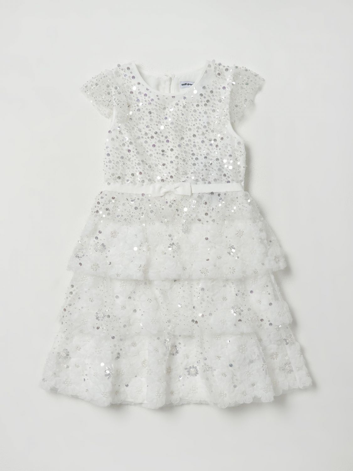 Self-Portrait Dress SELF-PORTRAIT Kids colour White