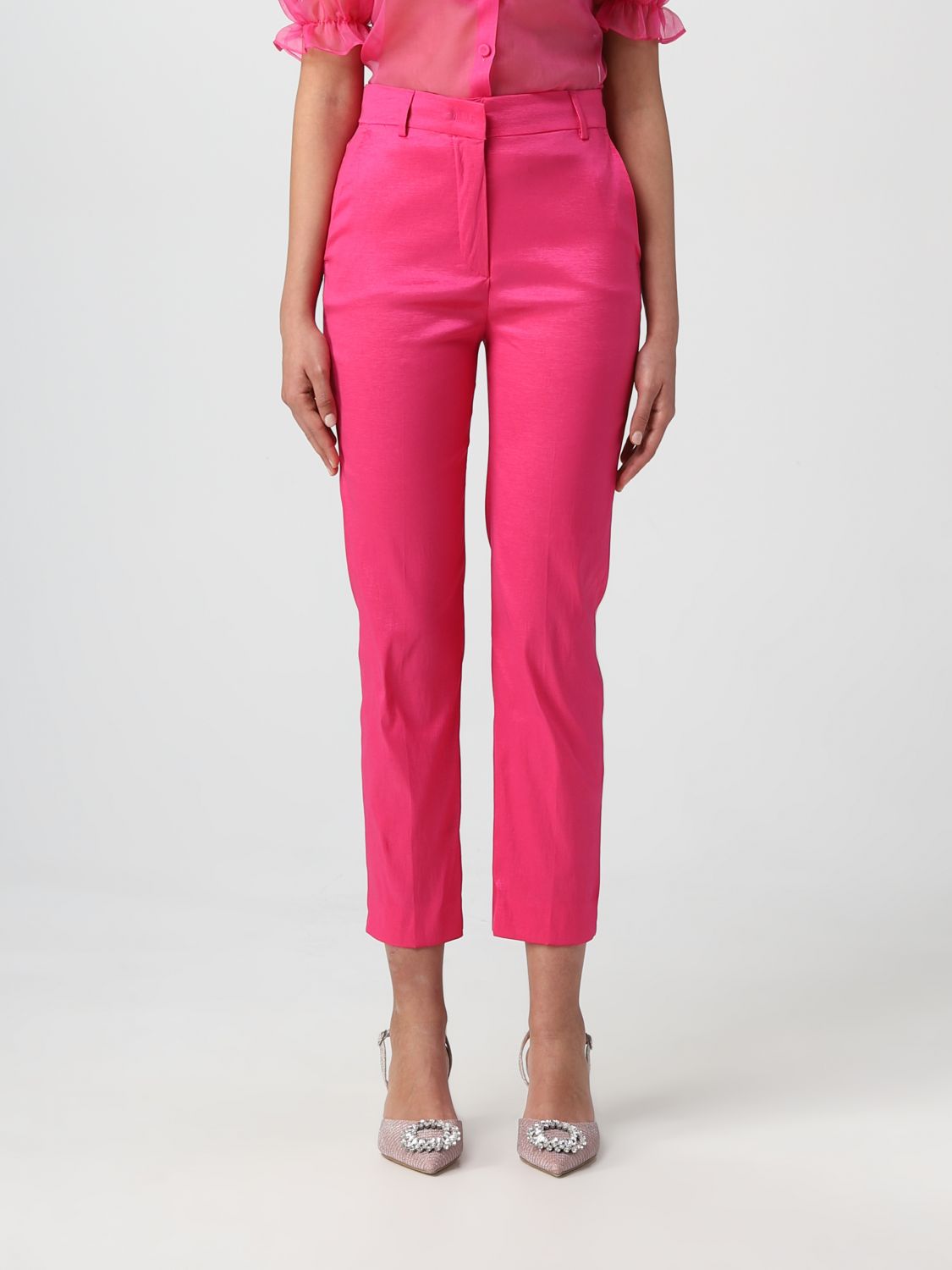 H Couture Trousers H COUTURE Woman colour Fuchsia