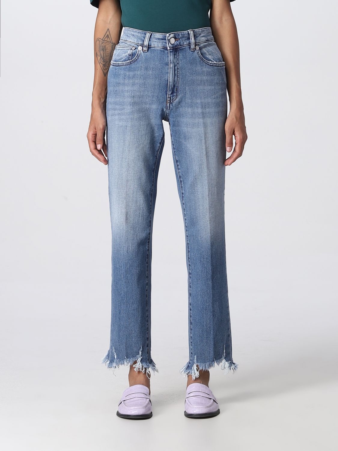 Love Moschino Jeans LOVE MOSCHINO Woman colour Denim