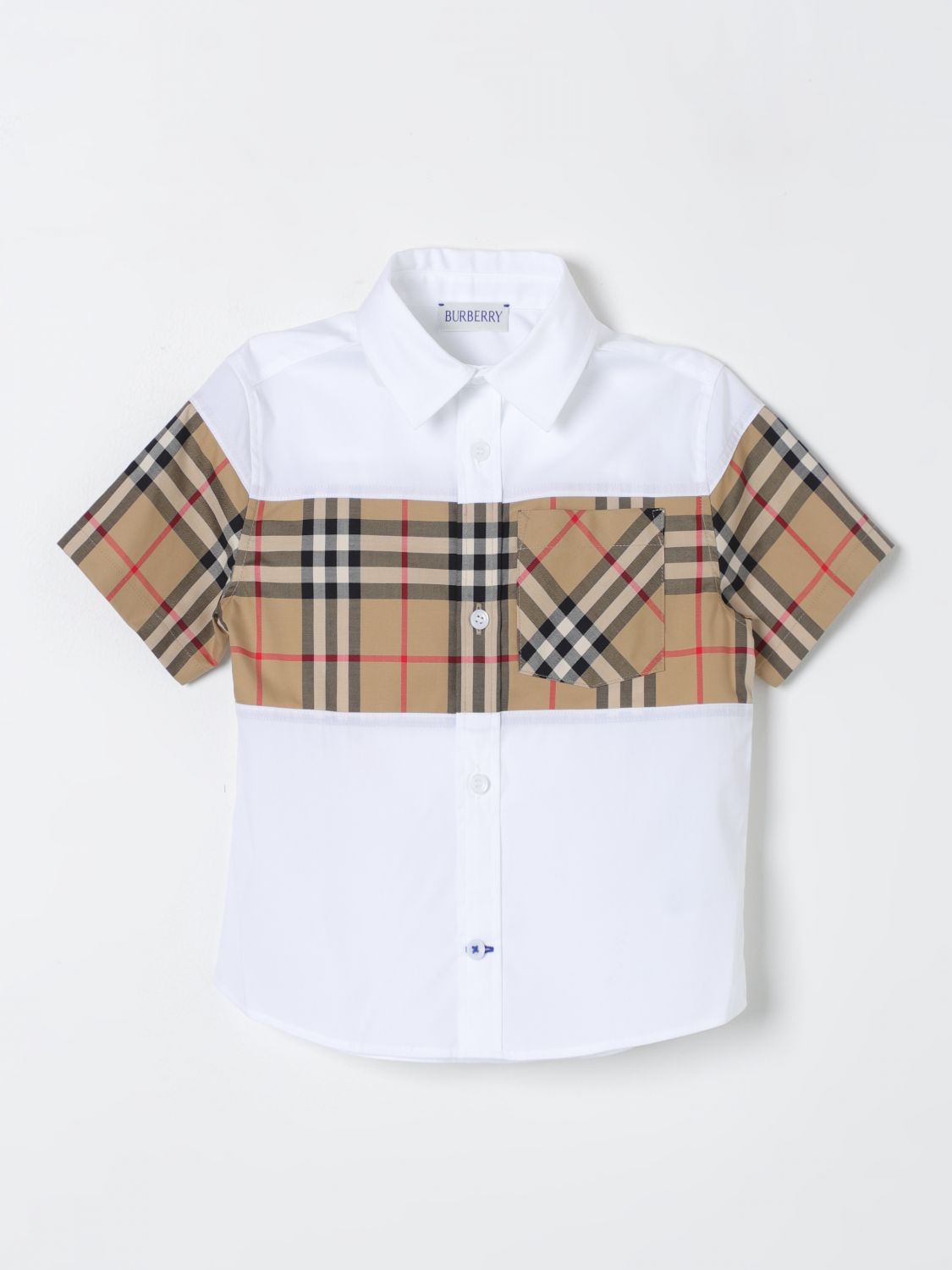 Burberry Kids Shirt BURBERRY KIDS Kids colour White