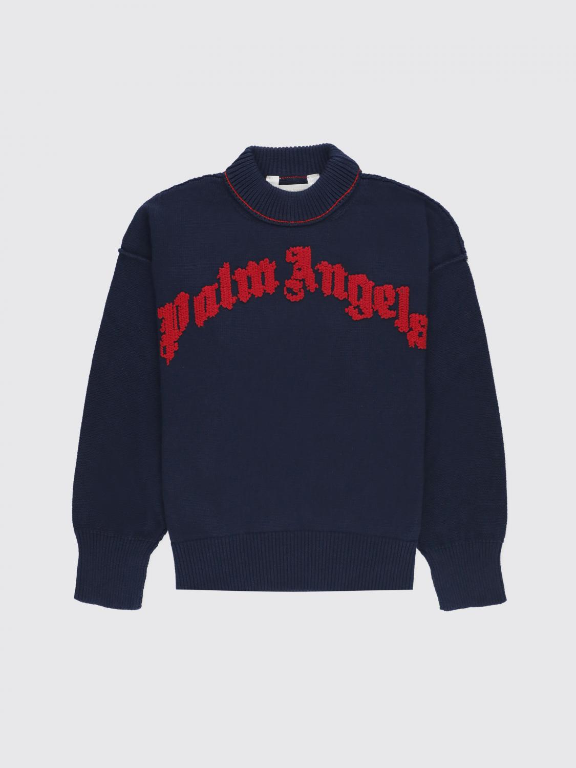 Palm Angels Kids Sweater PALM ANGELS KIDS Kids color Blue