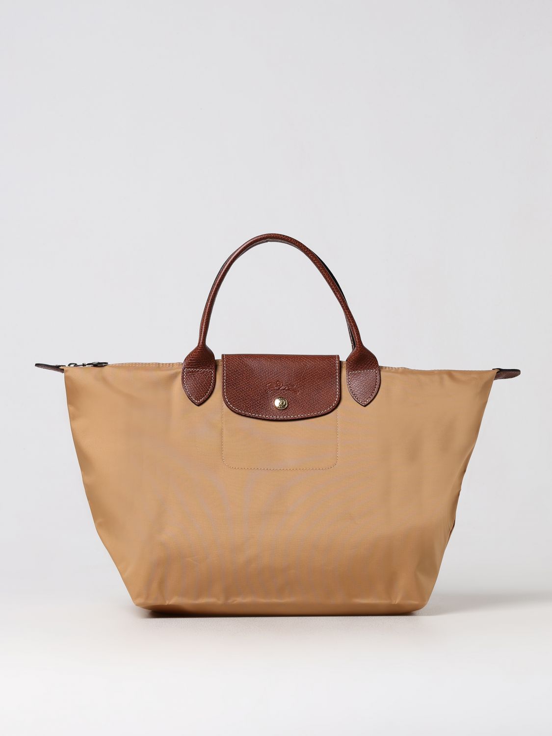  Longchamp Le Pliage recycled nylon and leather bag