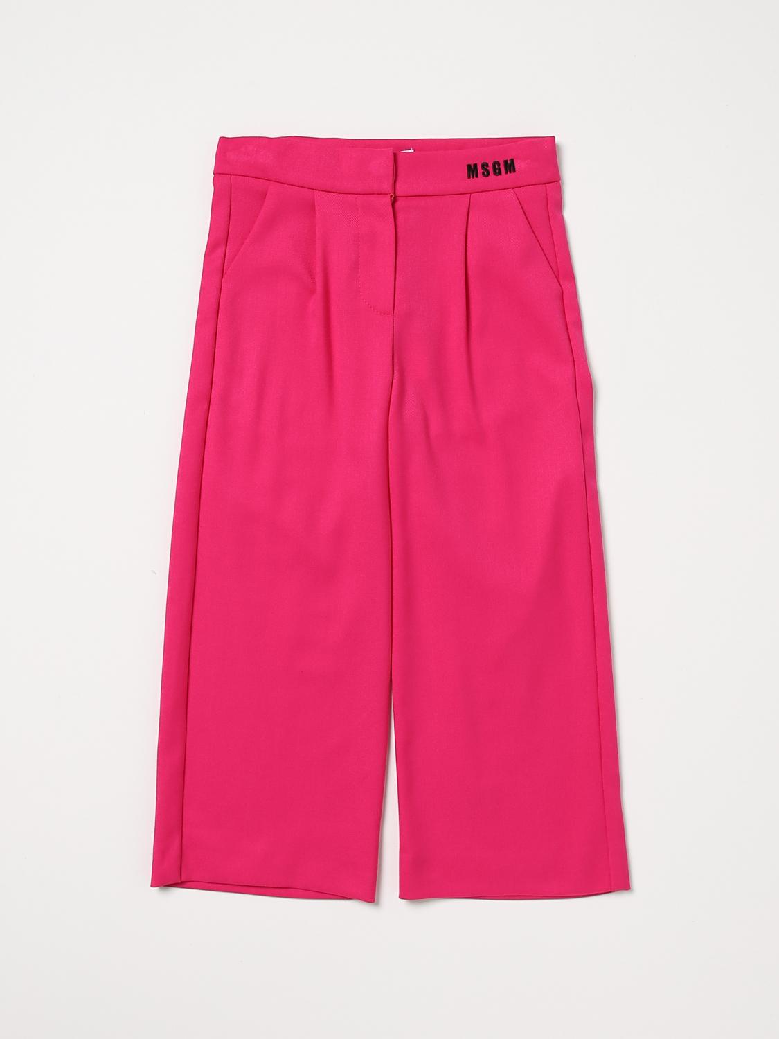 Msgm Kids Trousers MSGM KIDS Kids colour Fuchsia