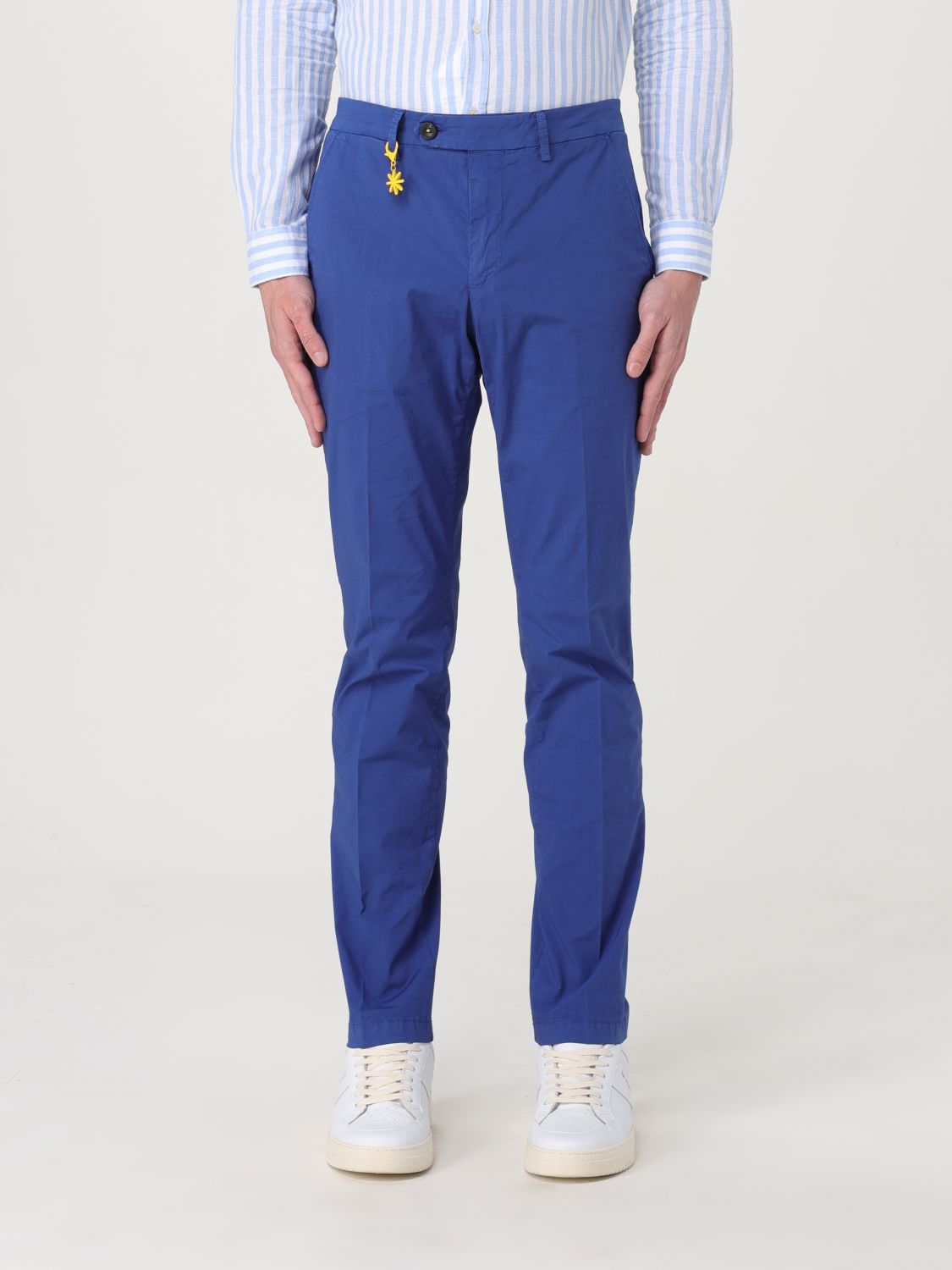 Manuel Ritz Trousers MANUEL RITZ Men colour Blue