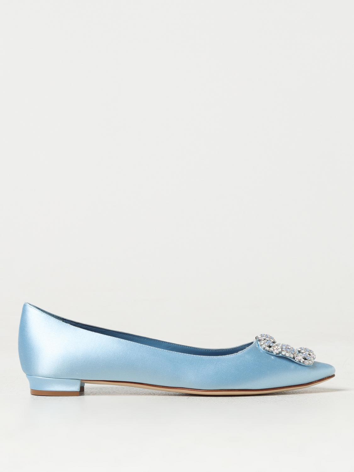 Manolo Blahnik Ballet Pumps MANOLO BLAHNIK Woman colour Blue