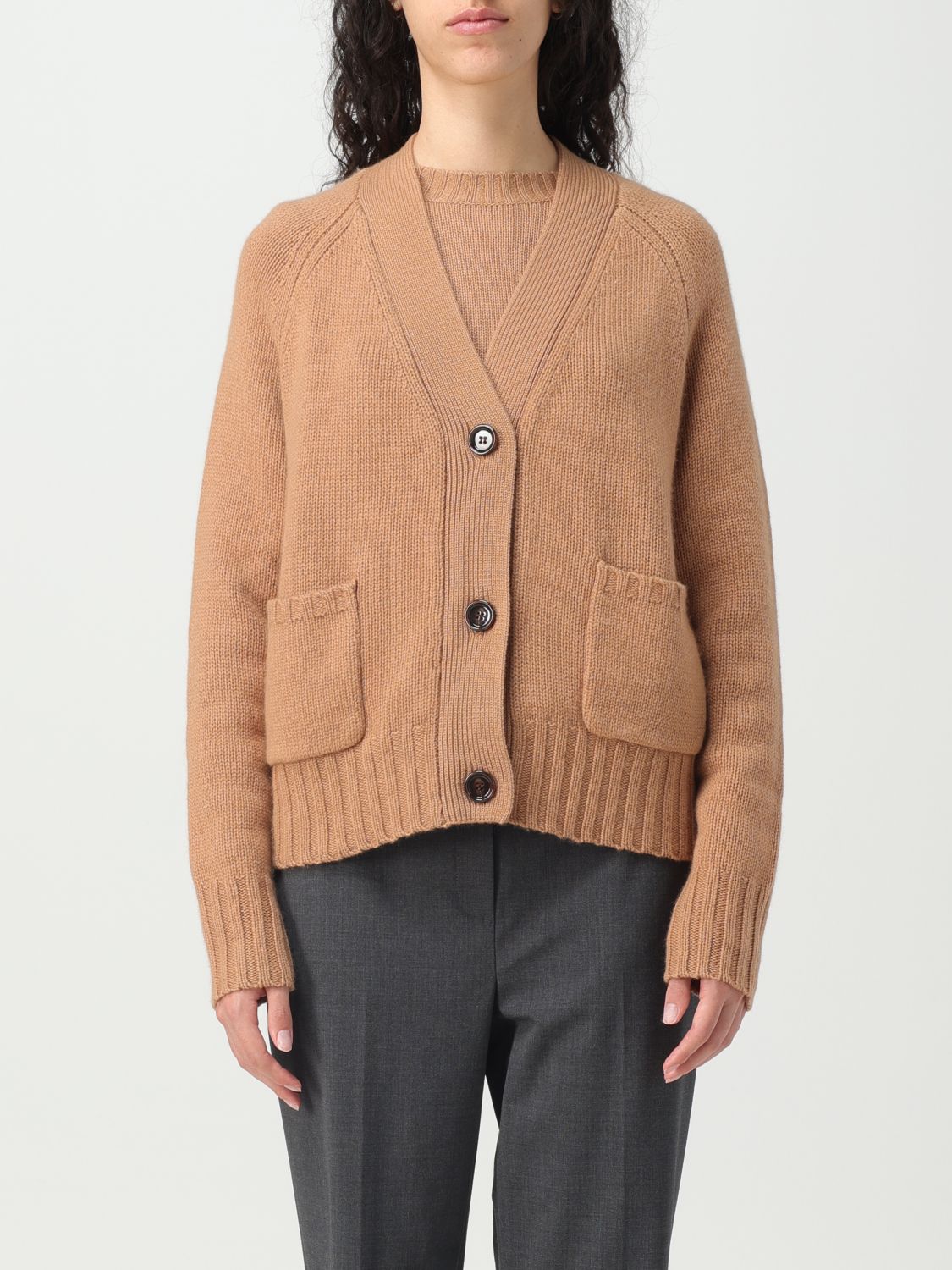 Allude Cardigan ALLUDE Woman colour Brown