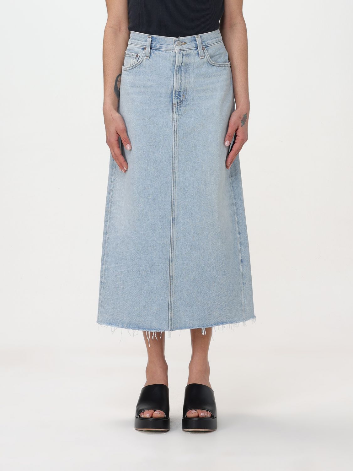 AGOLDE Skirt AGOLDE Woman colour Blue