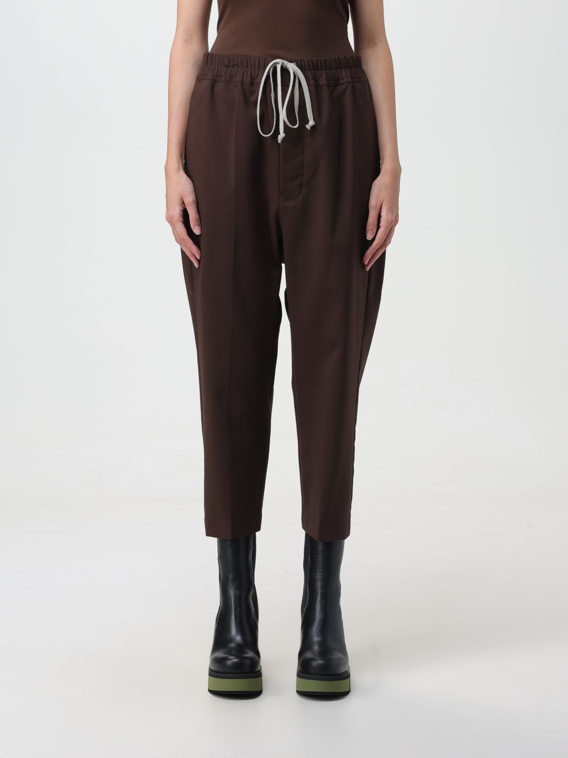 Rick Owens Trousers RICK OWENS Woman colour Brown