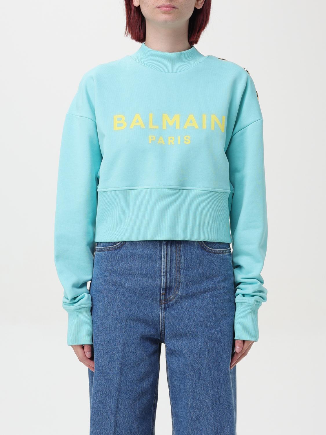 Balmain Sweatshirt BALMAIN Woman color Blue