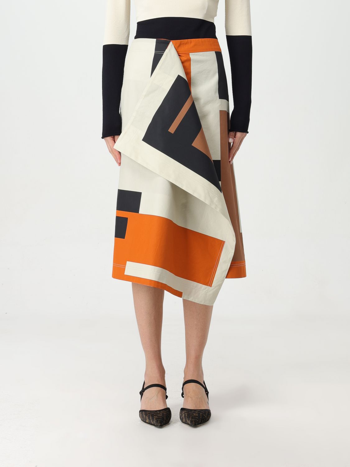 FENDI Skirt FENDI Woman colour Beige