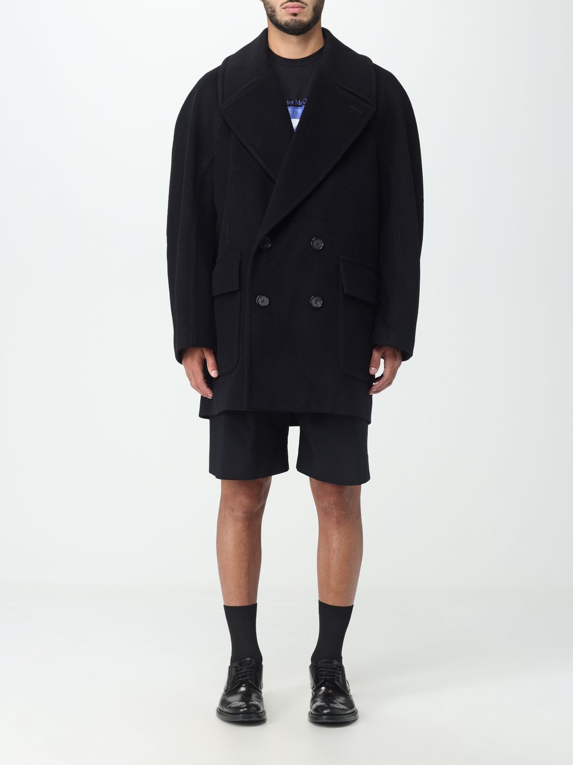 Alexander McQueen Coat ALEXANDER MCQUEEN Men colour Black