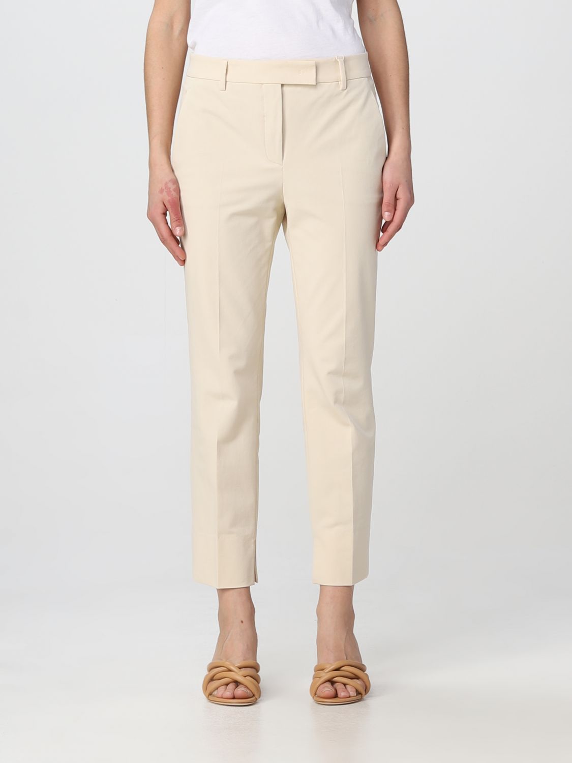 Incotex Trousers INCOTEX Woman colour Beige