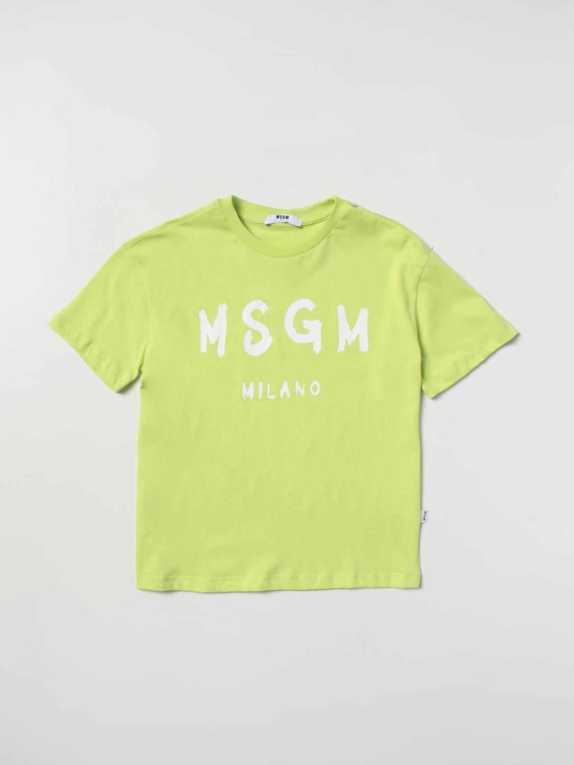 Msgm Kids T-Shirt MSGM KIDS Kids colour Lime