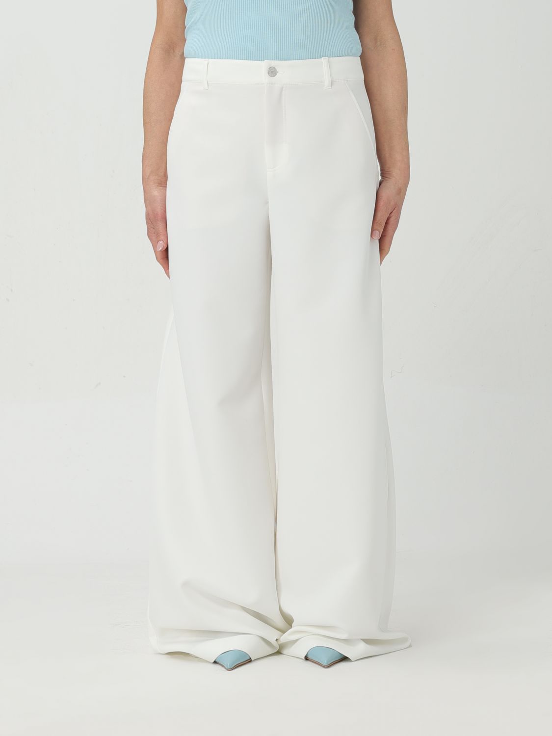 Moschino Jeans Trousers MOSCHINO JEANS Woman colour White