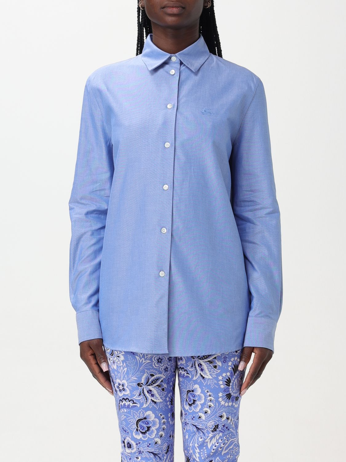 Etro Shirt ETRO Woman colour Gnawed Blue